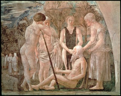 The Death of Adam, from the Legend of the True Cross cycle by Piero della Francesca